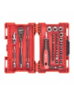 Douilles Accessoires Soldes Boutique -Douilles Accessoires Soldes Boutique coffret cles a cliquet 1 4 douilles embouts 38 pieces 4932479096 milwaukee 1