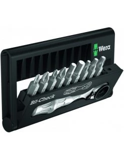 Coffret D'embouts Et Mini Cliquet - Bit-Check 10 Zyklop Mini 1 - 05073645001 - Wera | IFD Outillage