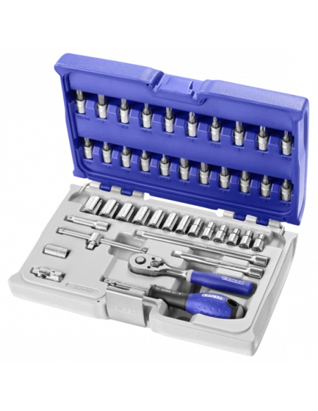 Coffret De Douilles Et Accessoires 1/4" Métriques - 42 Pièces | E030702 - Expert By Facom | IFD Outillage 3 Coffret De Douilles Et Accessoires 1/4" Métriques - 42 Pièces | E030702 - Expert By Facom | IFD Outillage