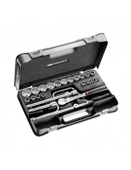 Coffret Douilles 1/2" 12 Pans En Pouces - 25 Pièces - SL.161-3P6U - SL.161-3P12U - Facom | IFD Outillage 3 Coffret Douilles 1/2" 12 Pans En Pouces - 25 Pièces - SL.161-3P6U - SL.161-3P12U - Facom | IFD Outillage