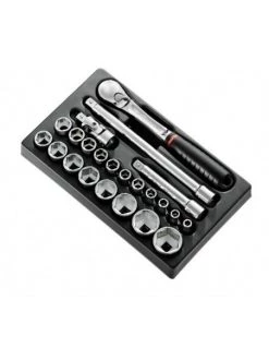 Module Douilles 1/2" 6 Pans Métriques - 23 Pièces - MOD.SL161-36 - MOD.SL161-36 - Facom | IFD Outillage