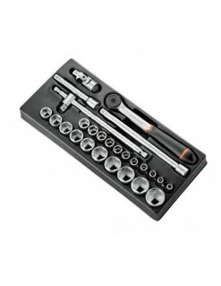 Module Douilles 1/2" 6 Pans Métriques - 26 Pièces - MOD.S161-46 - MOD.S161-46 - Facom | IFD Outillage