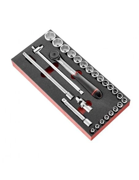Module Mousse Douilles 1/2" 6 Pans Métriques - 23 Pièces - MODM.SL161-36 - MODM.SL161-36 - Facom | IFD Outillage 3 Module Mousse Douilles 1/2" 6 Pans Métriques - 23 Pièces - MODM.SL161-36 - MODM.SL161-36 - Facom | IFD Outillage
